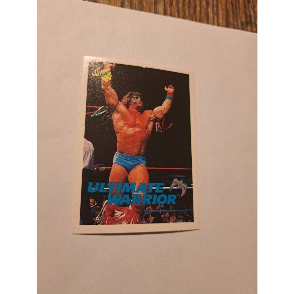 Vintage 1990 WWF Trading Card #106 Ultimate Warrior Classic Games Titan Sports